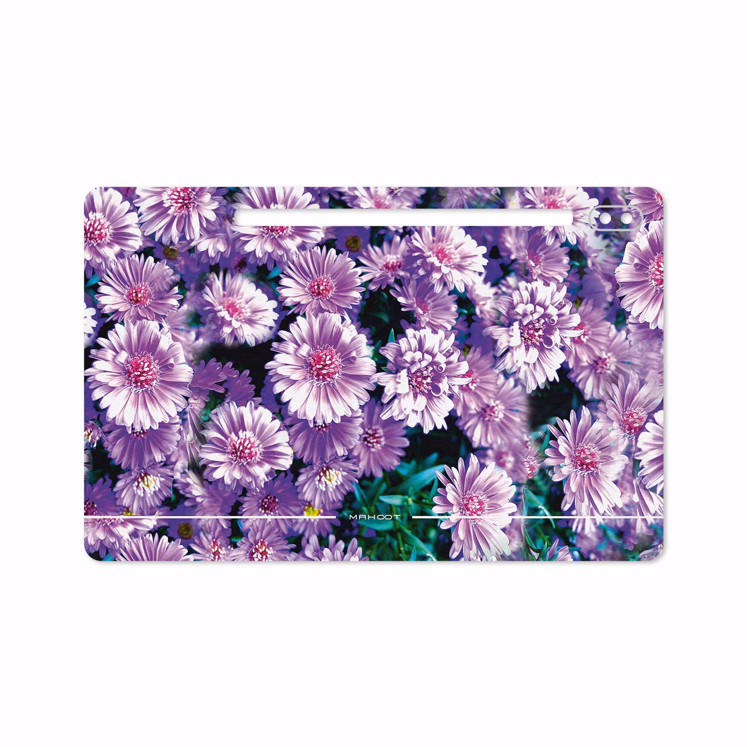 برچسب پوششی ماهوت مدل Purple-Flower مناسب برای تبلت سامسونگ Galaxy Tab S6 2019 SM-T860