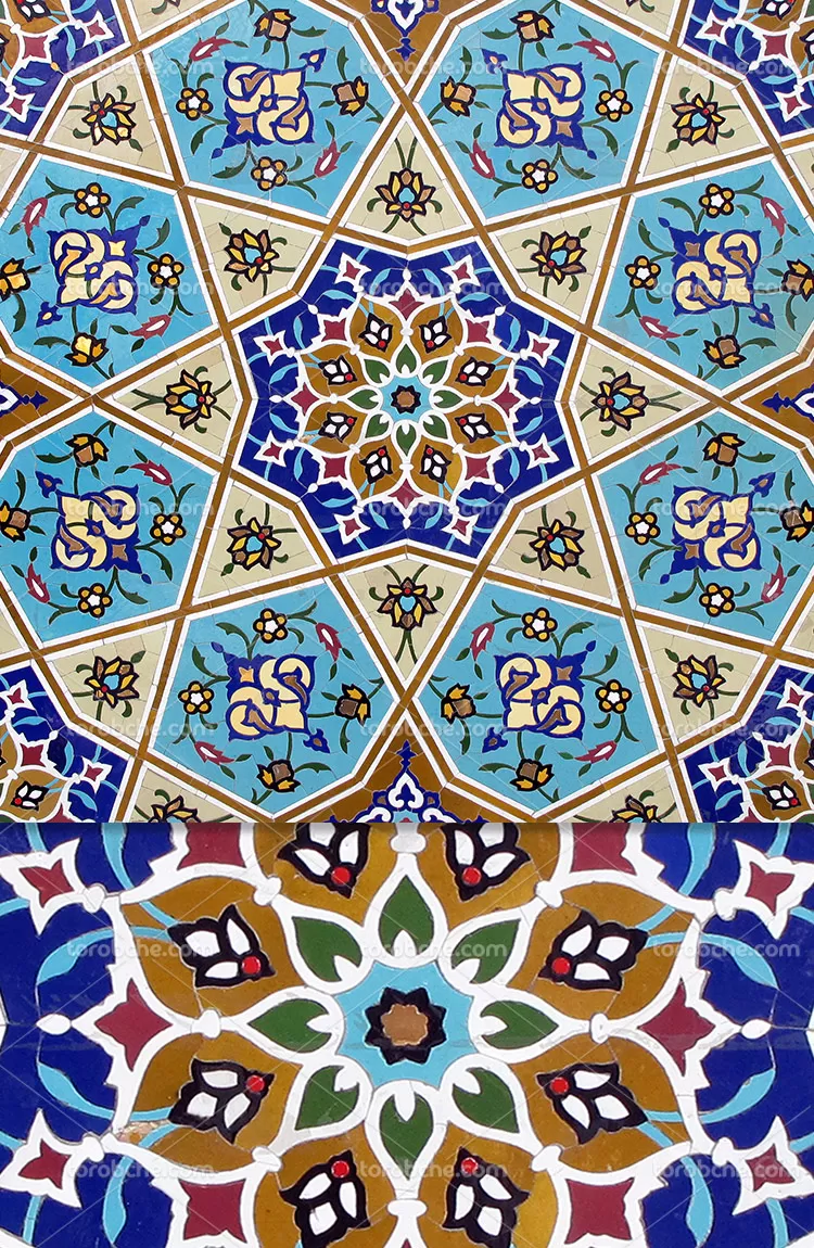 عکس کاشیکاری محراب | گرافیک با طعم تربچه