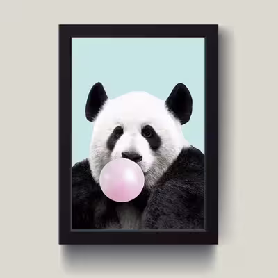 تابلو مدل دکوراتیو پاندا funny panda کد G11-03