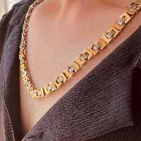 زنجیر مردانه بیزانس کد 02