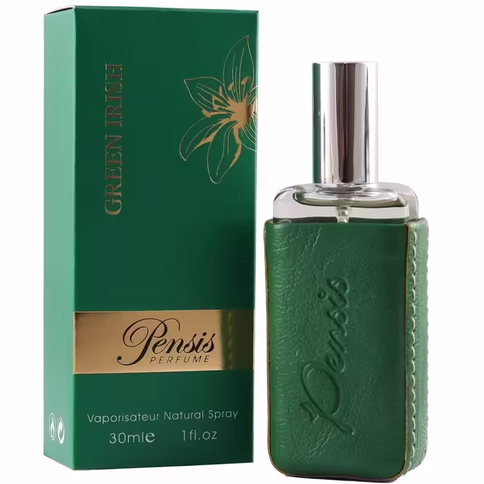 پنسیس ادکلن مینی مردانه 30 میل طرح چرم مدل GREEN IRISH گرین ایریش