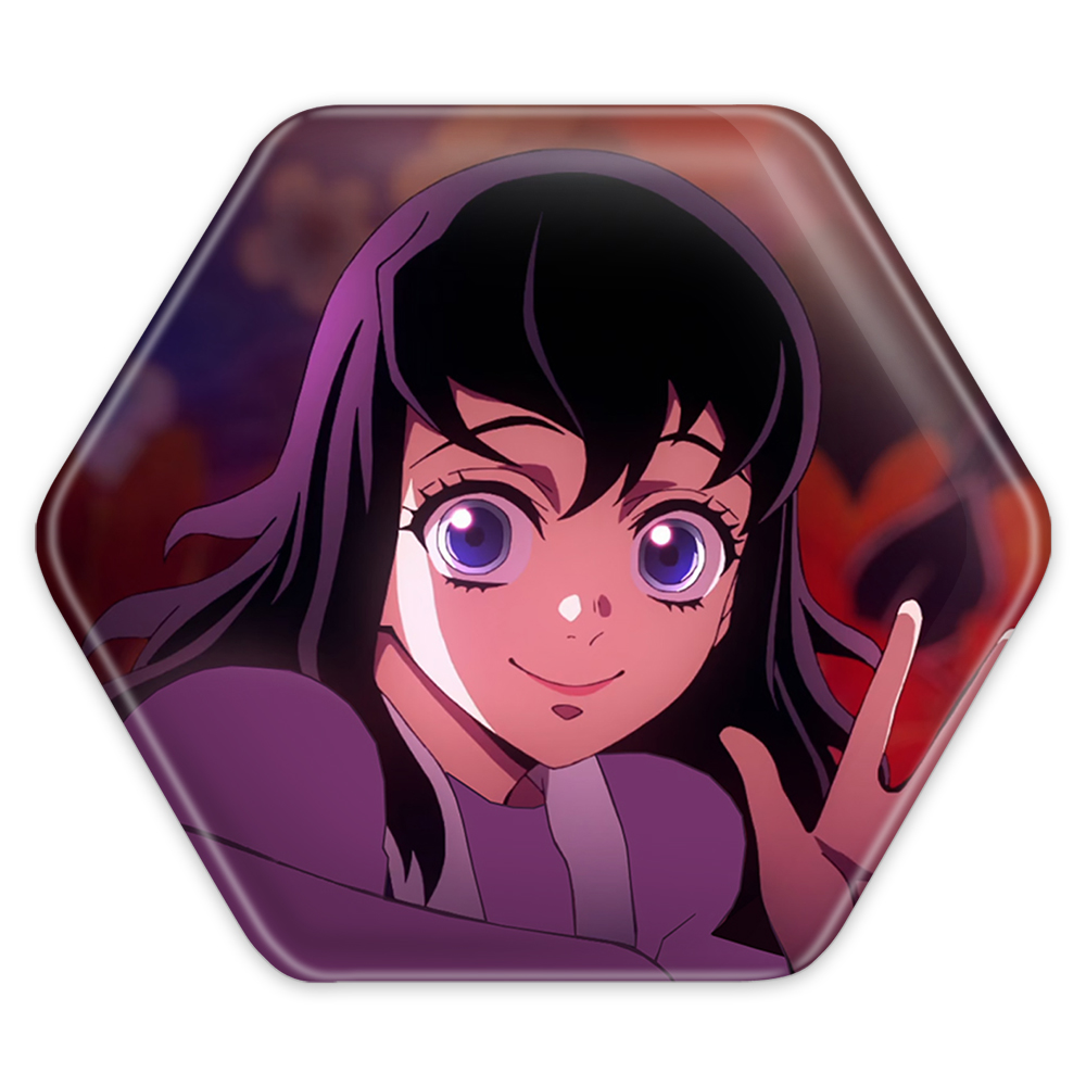 پیکسل خندالو طرح سوما اوزویی انیمه شیطان کش مدل شش ضلعی کد 12795