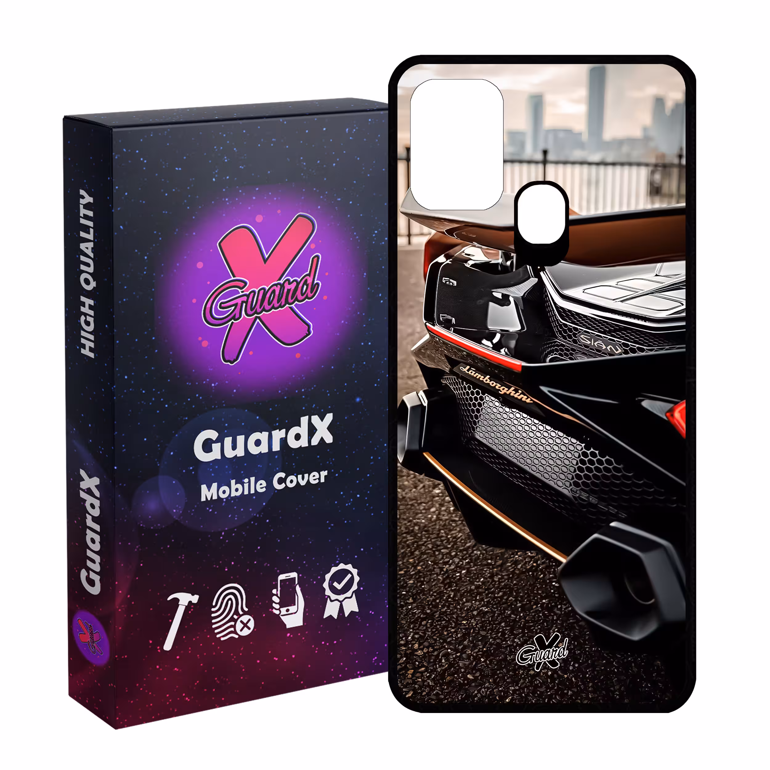 کاور گارد ایکس طرح لامبورگینی مدل Glass10492 مناسب برای گوشی موبایل سامسونگ Galaxy M31 / M31 Prime / F41