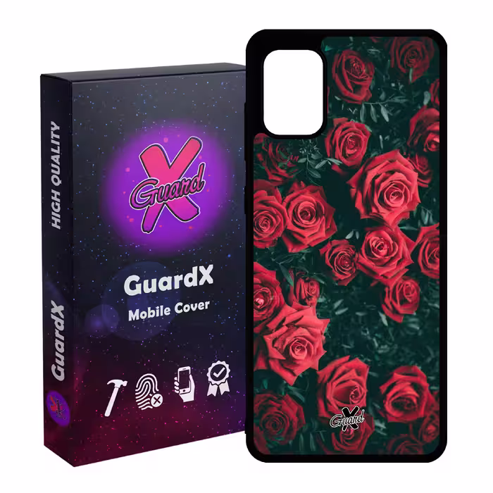 کاور گارد ایکس طرح Flower مدل Glass10208 مناسب برای گوشی موبایل سامسونگ Galaxy A71