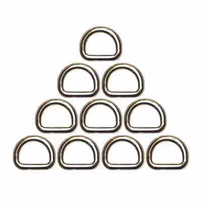 یراق چرم دوزی مدل 10XR1cm-Steel بسته 10 عددی