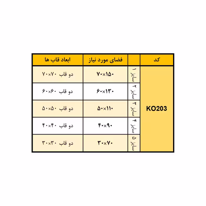 تابلو مدل Maha-KO203 مجموعه 2 عددی