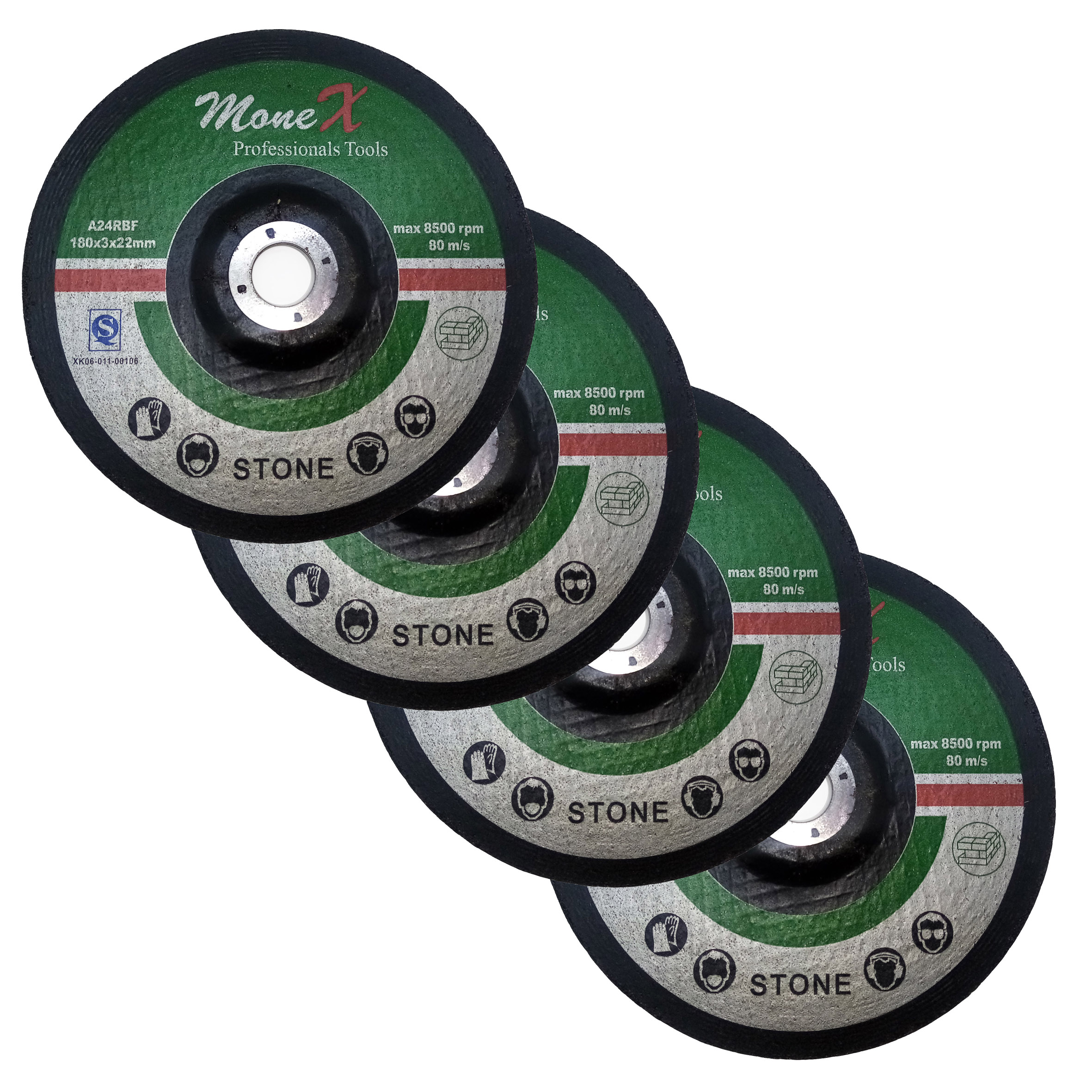 صفحه برش سنگ و موزاییک مانکس مدل 180 بسته 4 عددی