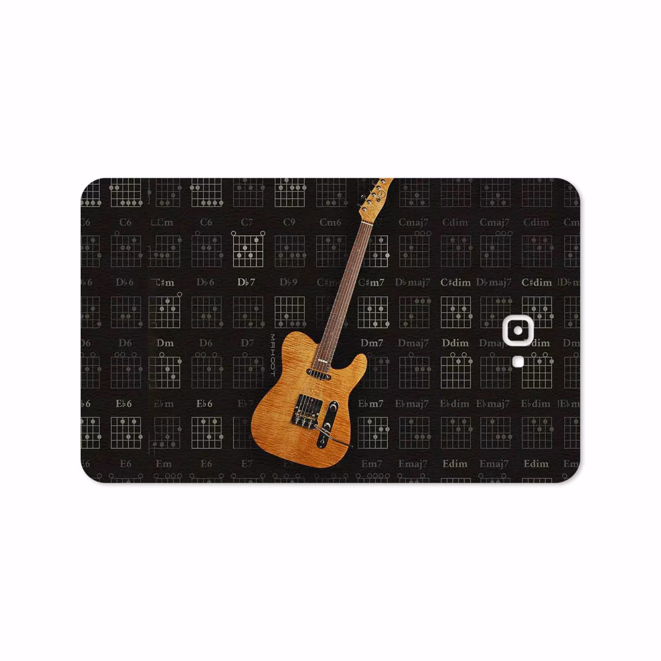 برچسب پوششی ماهوت مدل Guitar-Instrument مناسب برای تبلت سامسونگ Galaxy Tab A 10.1 2016 T580