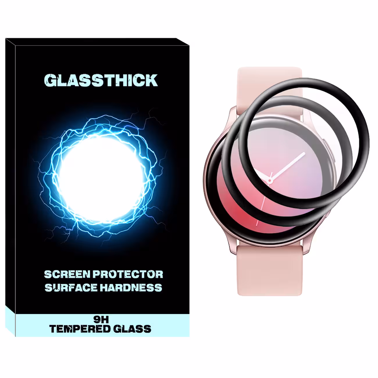 محافظ صفحه نمایش نانو گلستیگ مدل NGL مناسب برای ساعت هوشمند سامسونگ Galaxy Watch Active 40mm بسته دو عددی