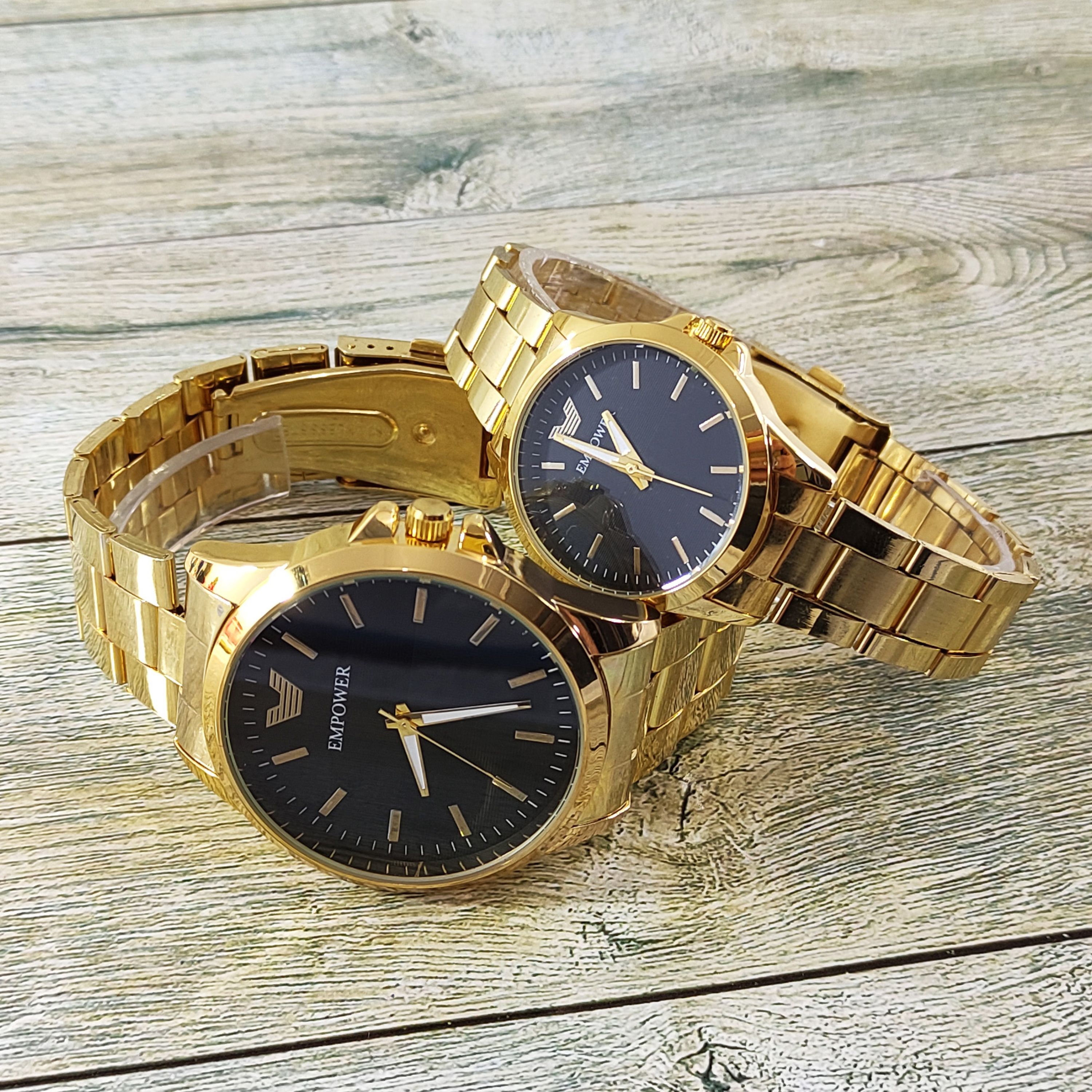 ساعت ست امپاور  EMPOWER طلایی صفحه مشکی