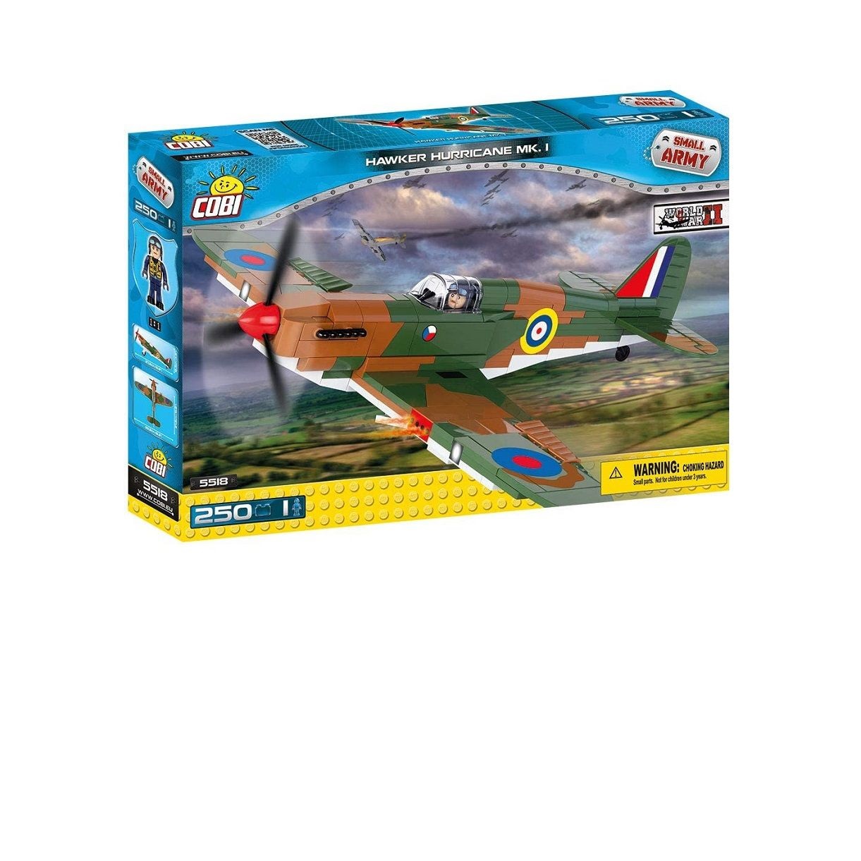 ساختنی کوبی مدل هواپیمای جنگنده Hawker Hurricane MK.I sky0003