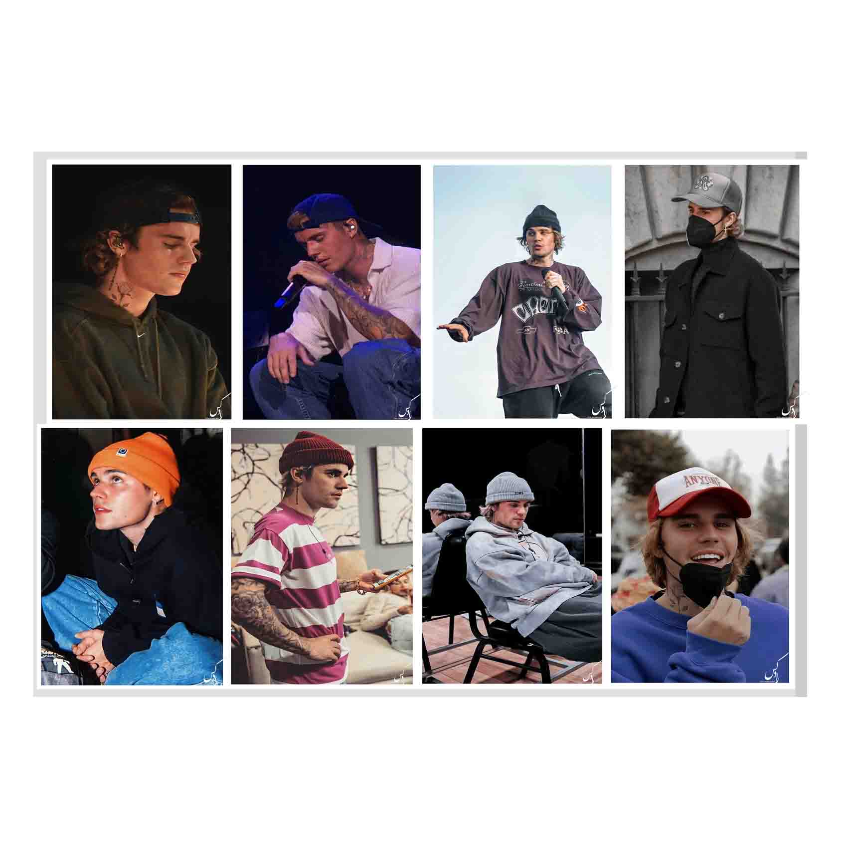 آویز تزیینی رادکس طرح جاستین ببیر مدل M2 مجموعه 8 عددی