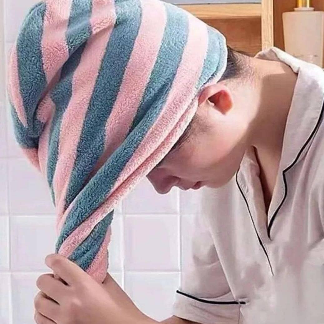 حوله سرخشک کن مخصوص موهای بلند در دو جنس پولیشی و معمولی