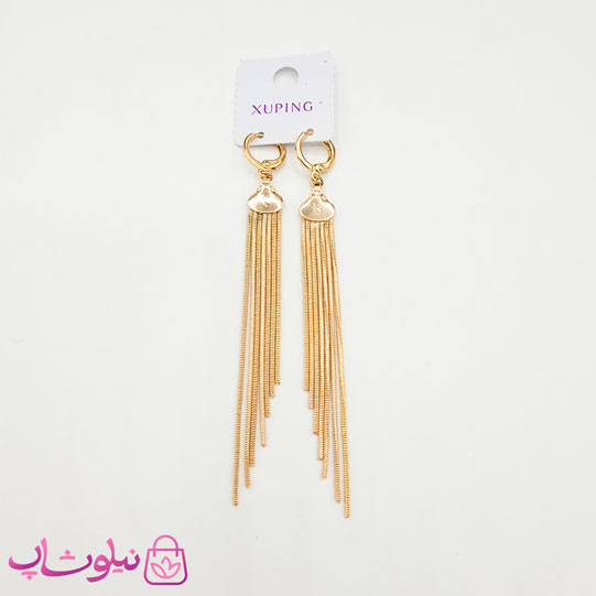 گوشواره دخترانه ریشه ای آویز بلند ژوپینگ عمده پک 5 عددی کد 1863