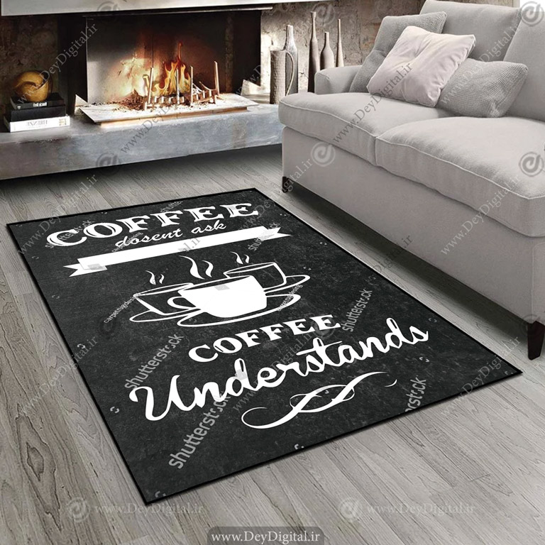 فرش آشپزخانه طرح فنجون قهوه CP-1020