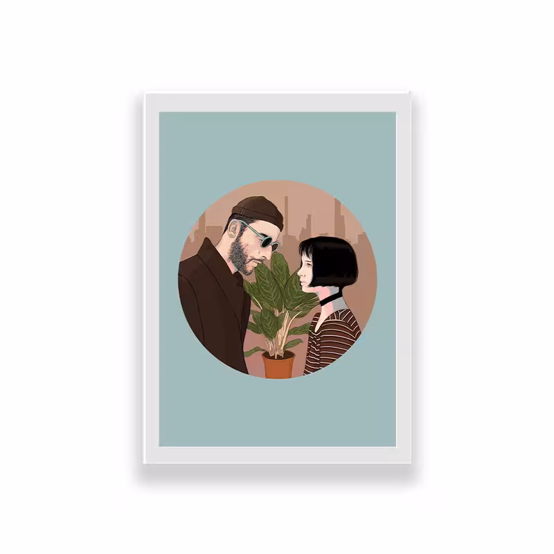 تابلو طرح Leon the professional | دنیای قاب