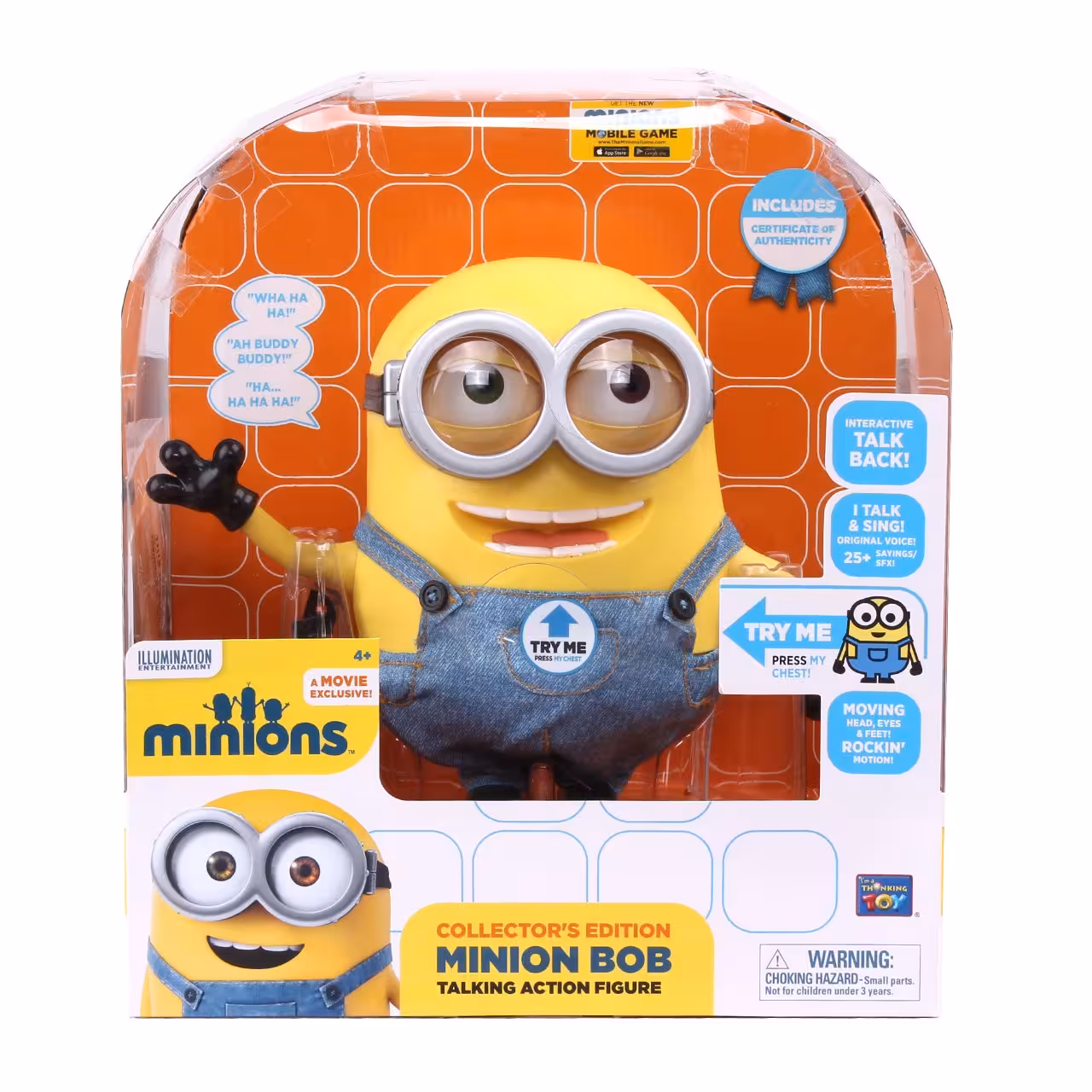 عروسک مینیون سخنگو مدل Minion Bob