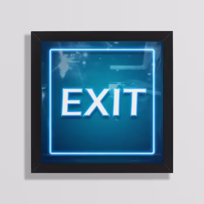 تابلو طرح Exit مدل Mk25 | دنیای قاب