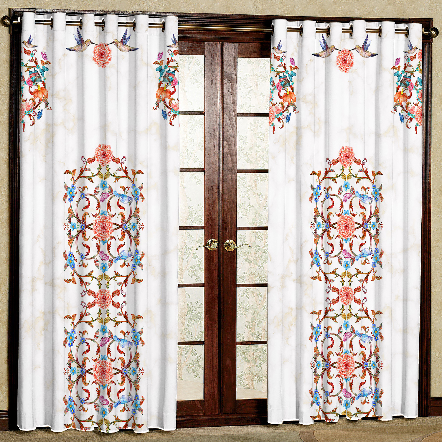 پرده مدل مخمل پانچی کد 1848 سایز 200x140 سانتی متر