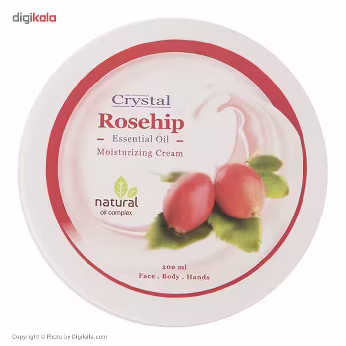 کرم مرطوب کننده کریستال مدل Rosehip حجم 200 میلی لیتر
