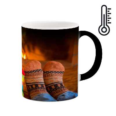 ماگ حرارتی کاکتی طرح شومینه مدل mgh17950