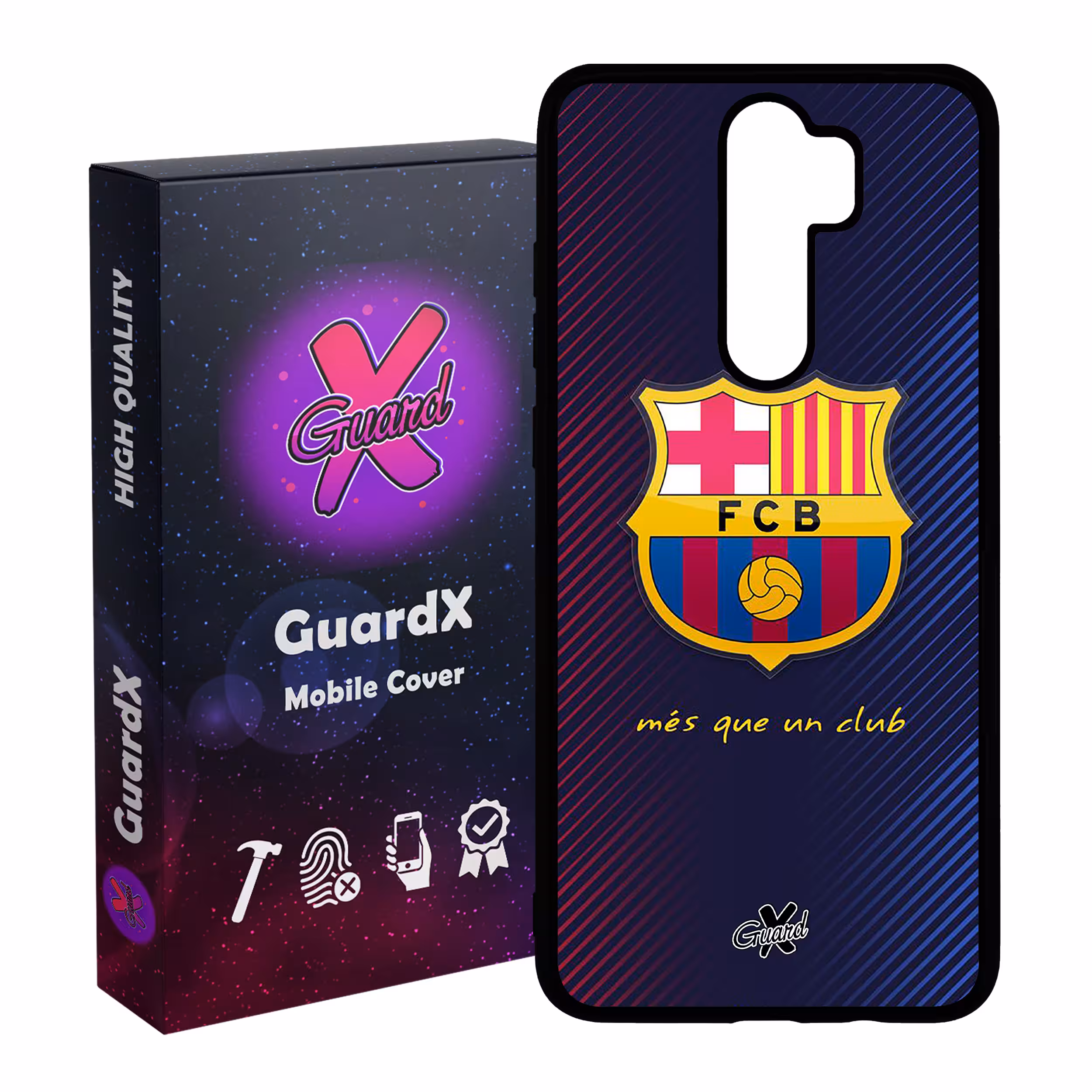 کاور گارد ایکس طرح Barcelona مدل Glass10058 مناسب برای گوشی موبایل شیائومی Redmi 9 / 9 Prime