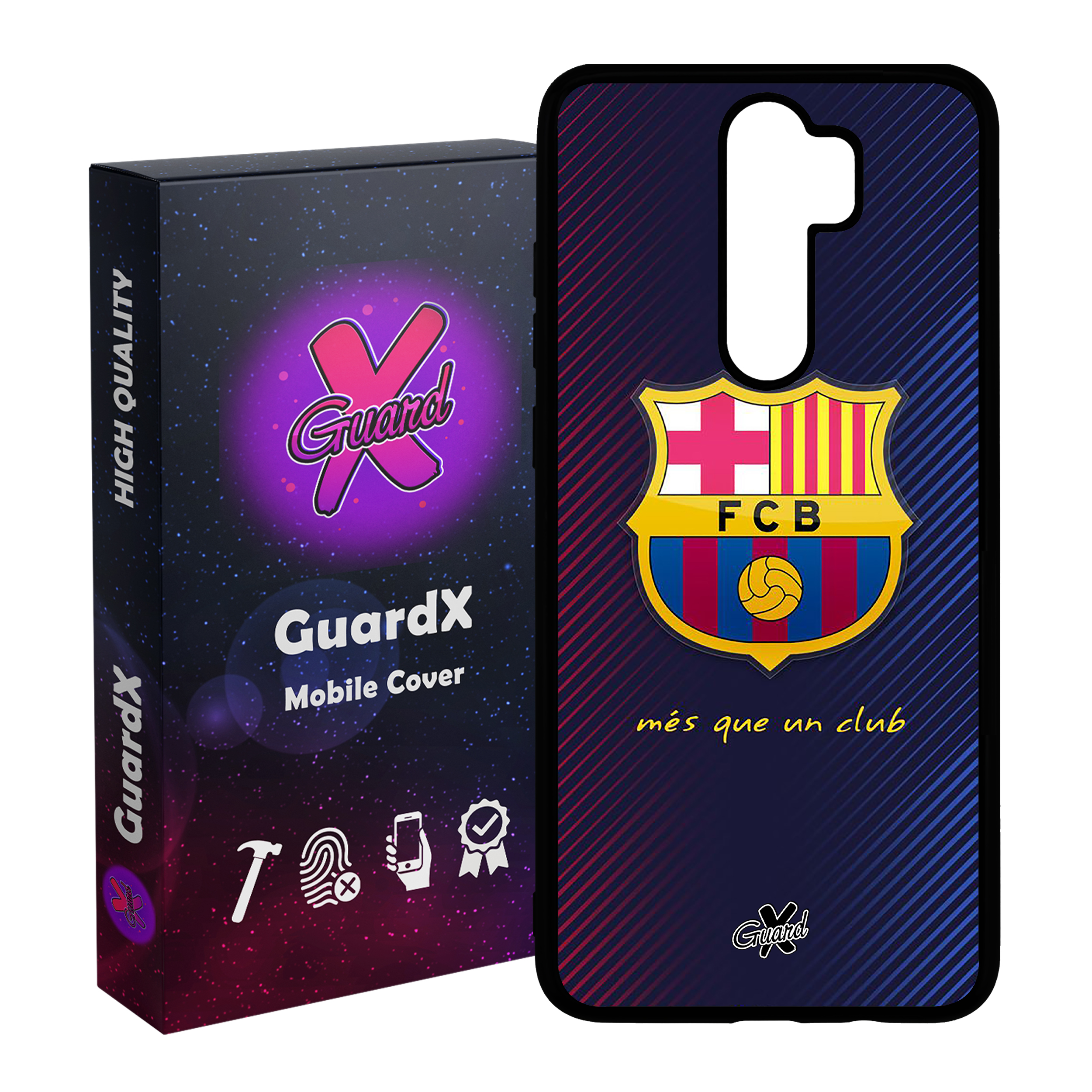 کاور گارد ایکس طرح Barcelona مدل Glass10058 مناسب برای گوشی موبایل شیائومی Redmi 9 / 9 Prime