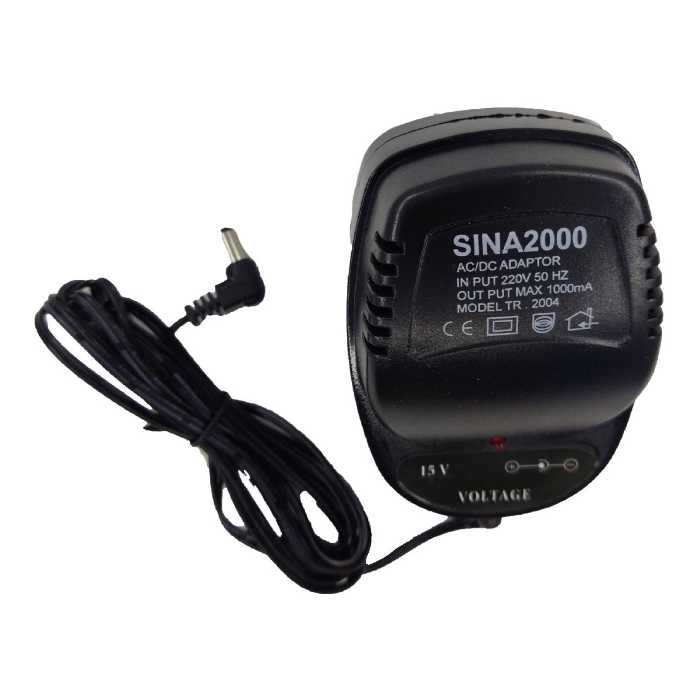 آداپتور 15 ولت سینا SINA2000 مدل TR.2004