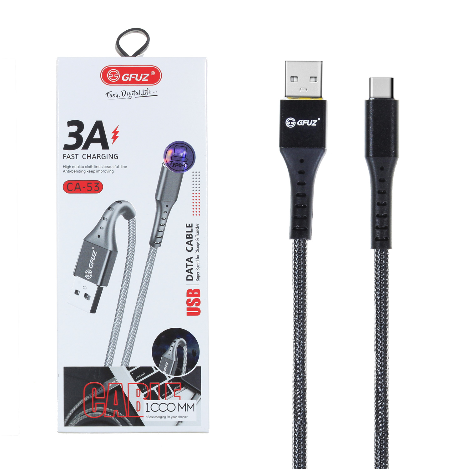 کابل تبدیل USB به USB -C جی فوز مدل َCA-53 طول 1 متر