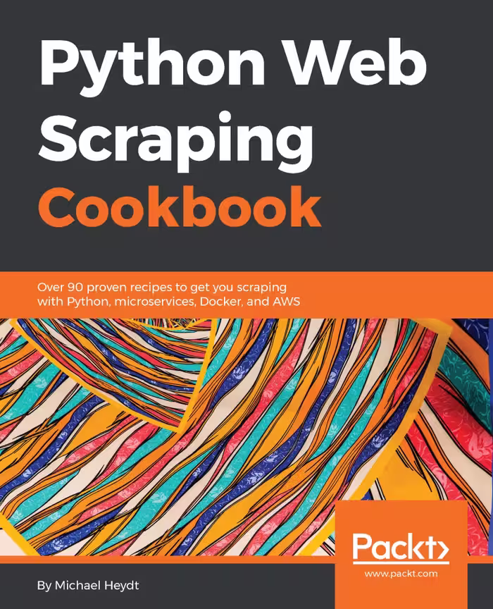 خرید و دانلود نسخه کامل کتاب Python Web Scraping Cookbook