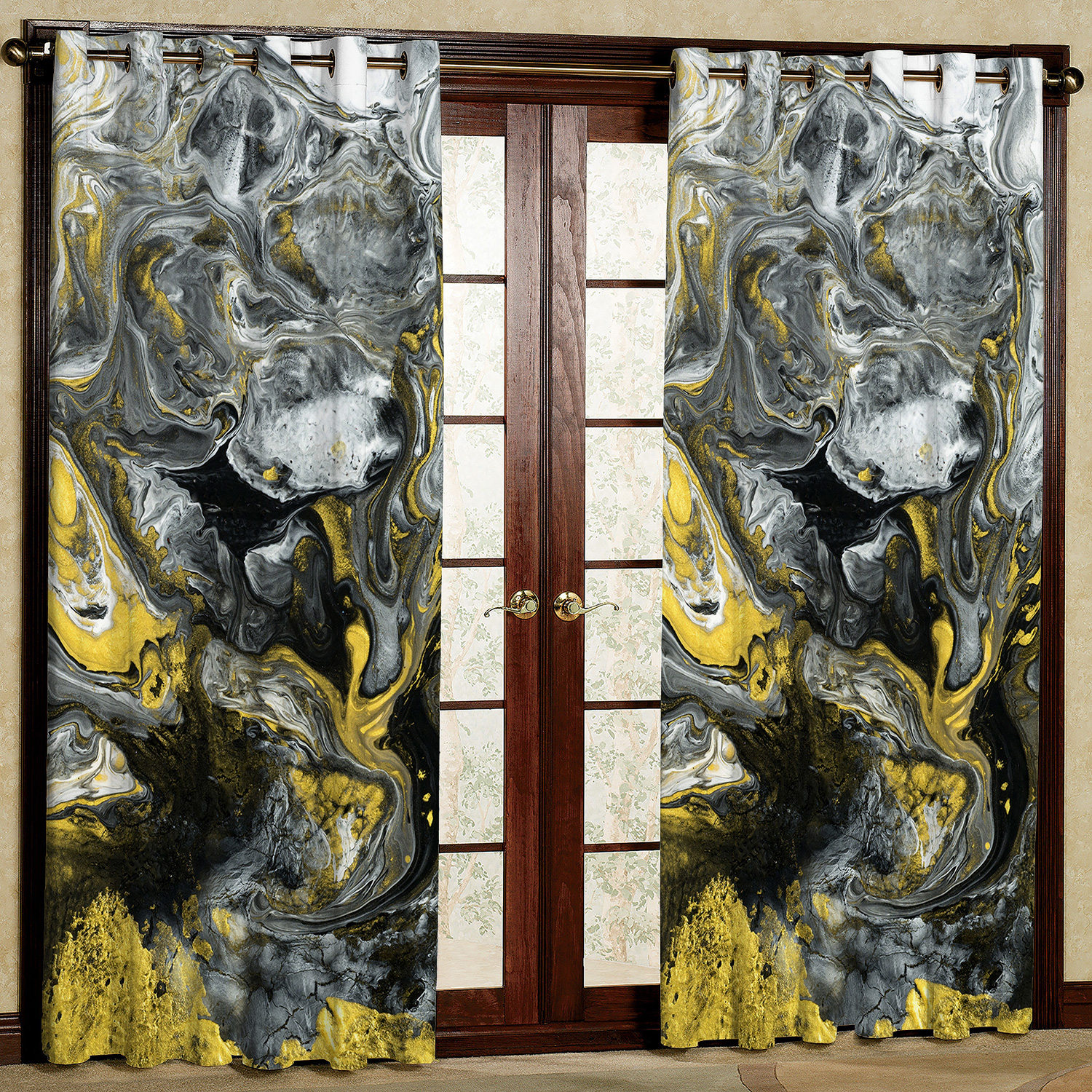 پرده مدل سنگی طرحدار مخمل پانچی کد 4100 سایز 200x140 سانتی متر