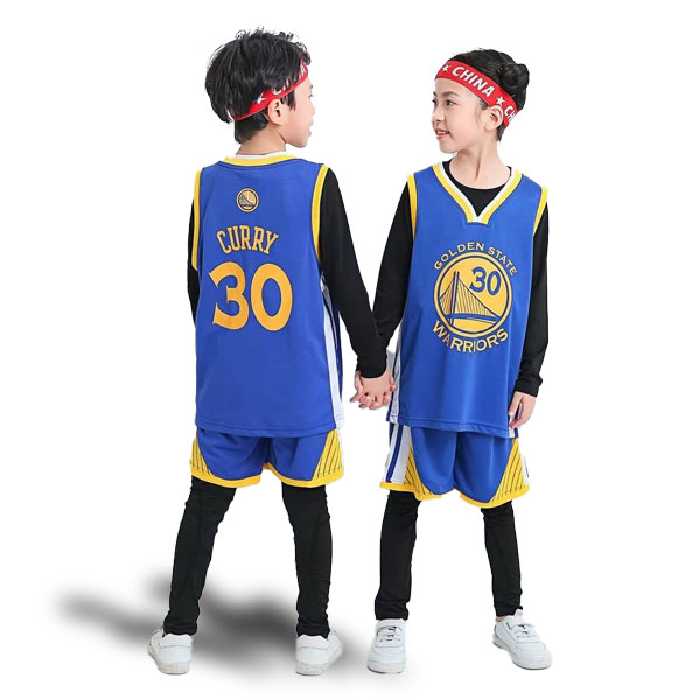 لباس و شورت بسکتبال بچه گانه گلدن استیت 2024