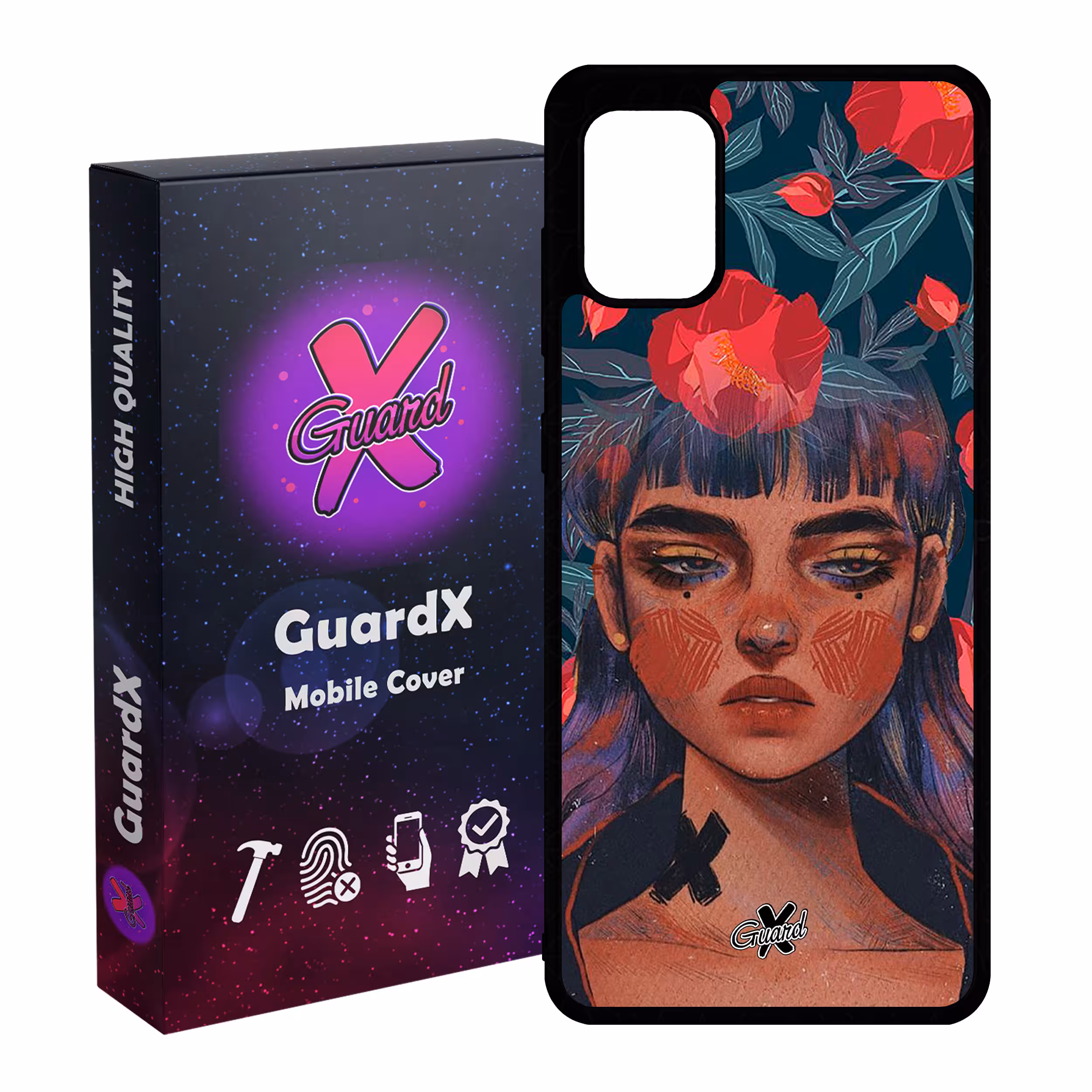 کاور گارد ایکس طرح Girl مدل Glass10334 مناسب برای گوشی موبایل سامسونگ Galaxy A31
