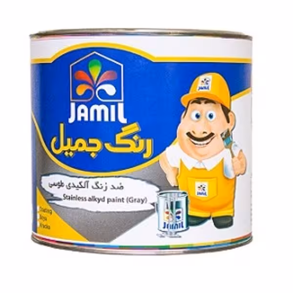 رنگ ضد زنگ طوسي جميل كد 919 حجم 4 ليتر