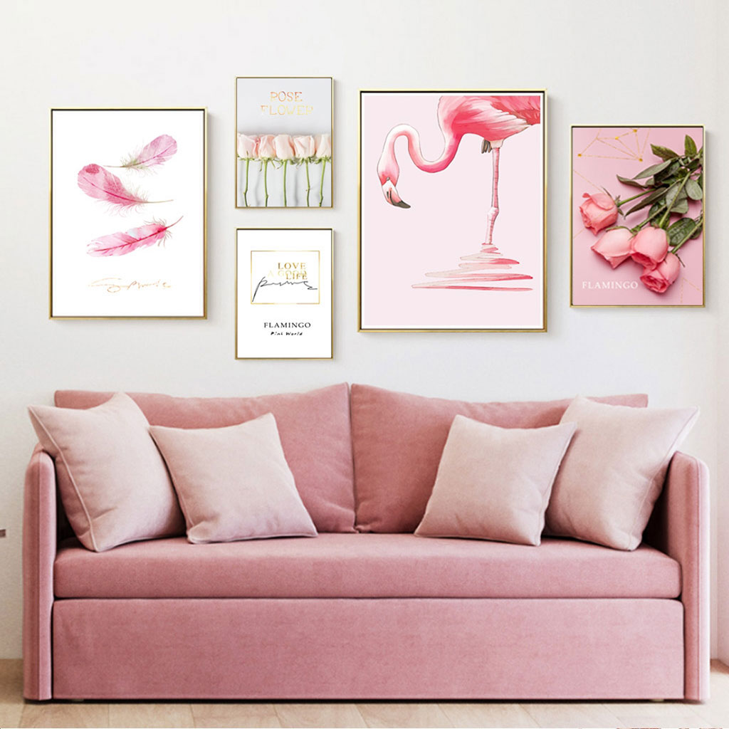 تابلو مدل  دکوراتیو den73_9308  مجموعه 5 عددی