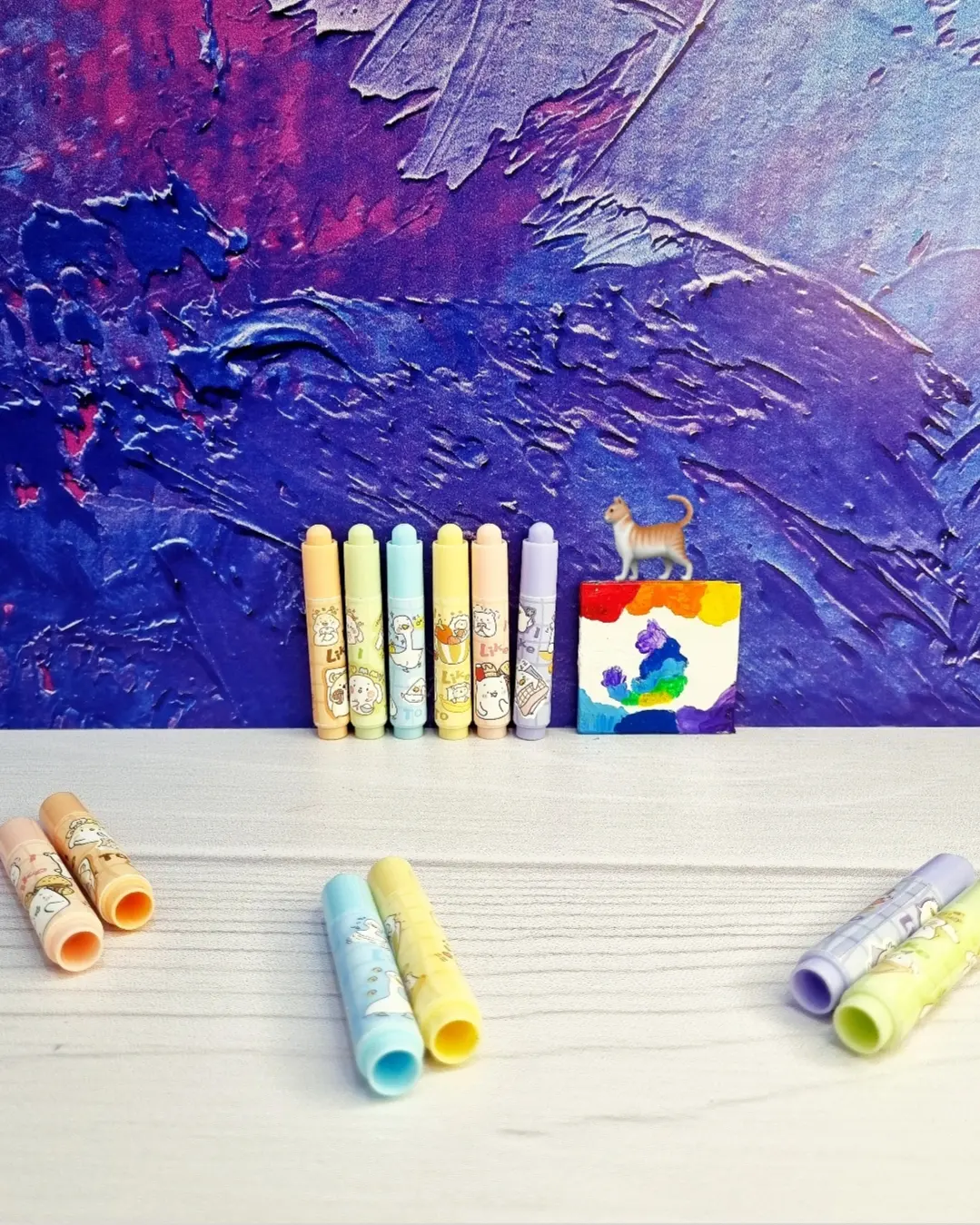 ماژیک هایلایتر مینی طرح عروسکی 6 رنگ پاستلی