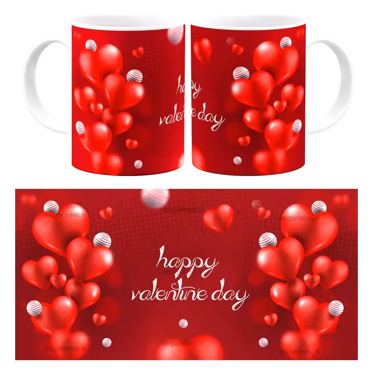 ماگ Happy valentine day مدل AH 34