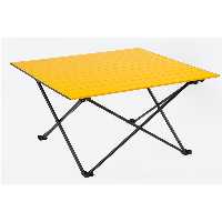 میز کمپ زرد اردوگاه تاشو سیاه بزرگ 71 X 68 62 سانتی متر فانکی چیز Funky Chairs