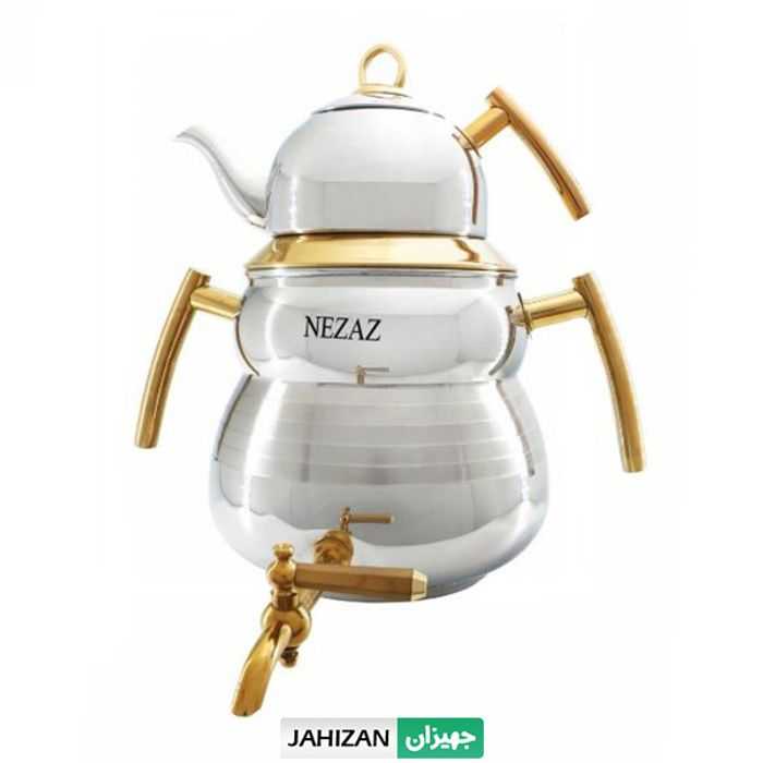 کتری قوری استیل نزاز کف چدن مدل 4031