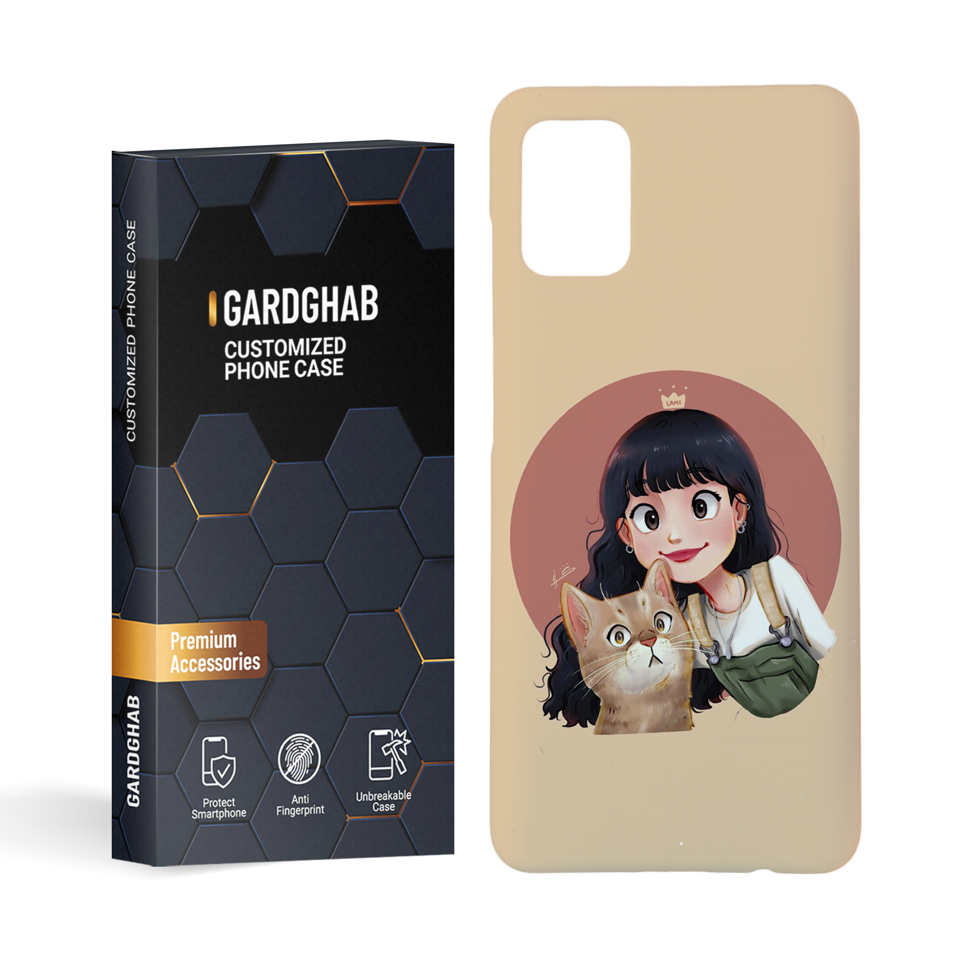 کاور گارد قاب مدل دخترانه مناسب برای گوشی موبایل سامسونگ Galaxy a51