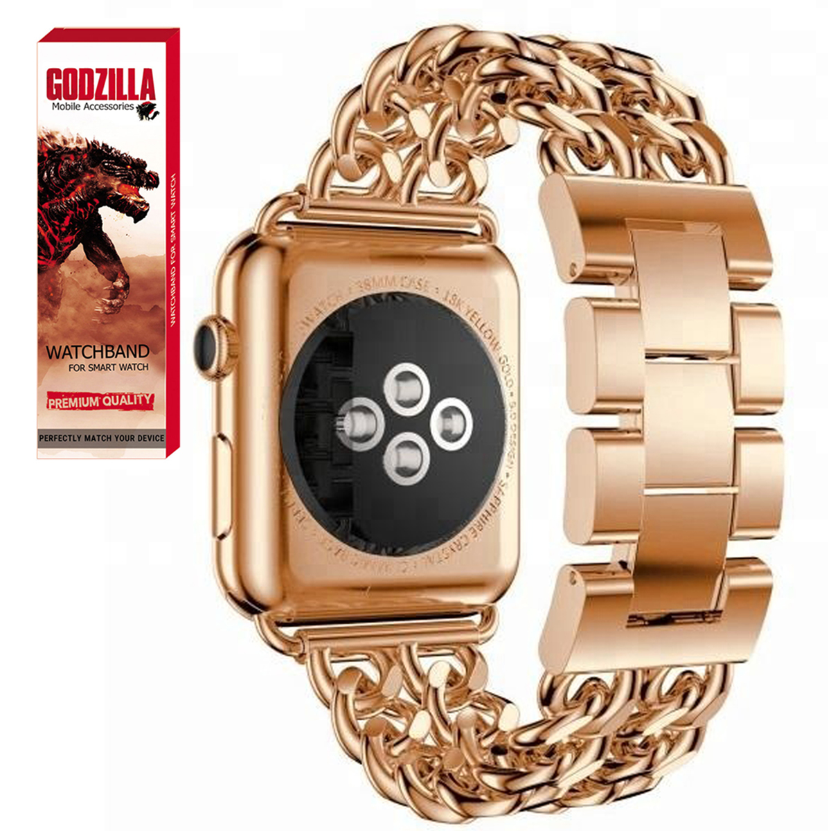 بند گودزیلا مدل G-Cartier مناسب برای اپل واچ سری 1  38/40 میلی متر