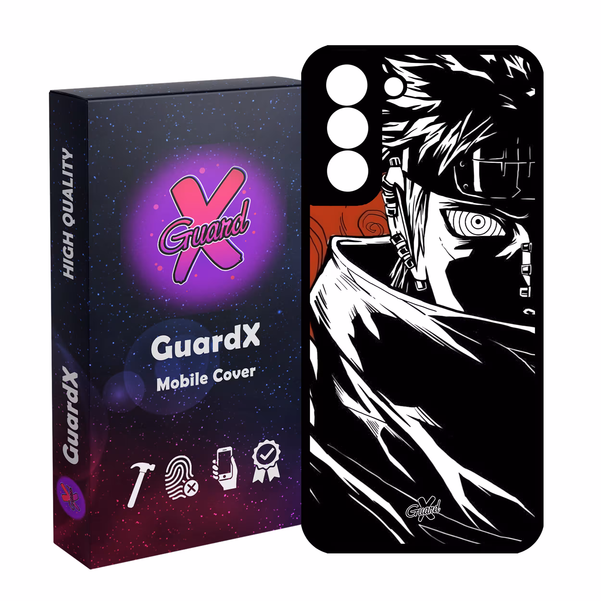 کاور گارد ایکس طرح Pain Anime مدل Glass10551 مناسب برای گوشی موبایل سامسونگ Galaxy S21 FE