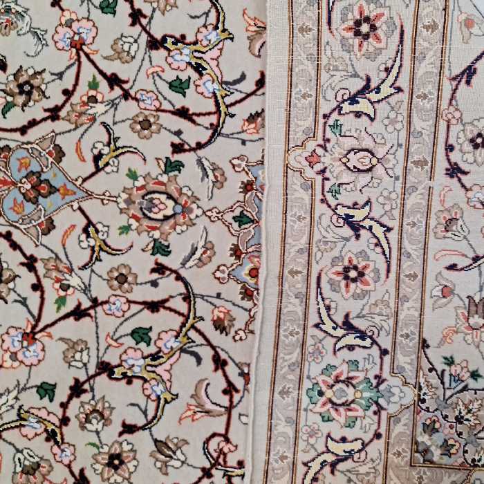 فرش دستبافت یک متری اصفهان آبتین کد 11258