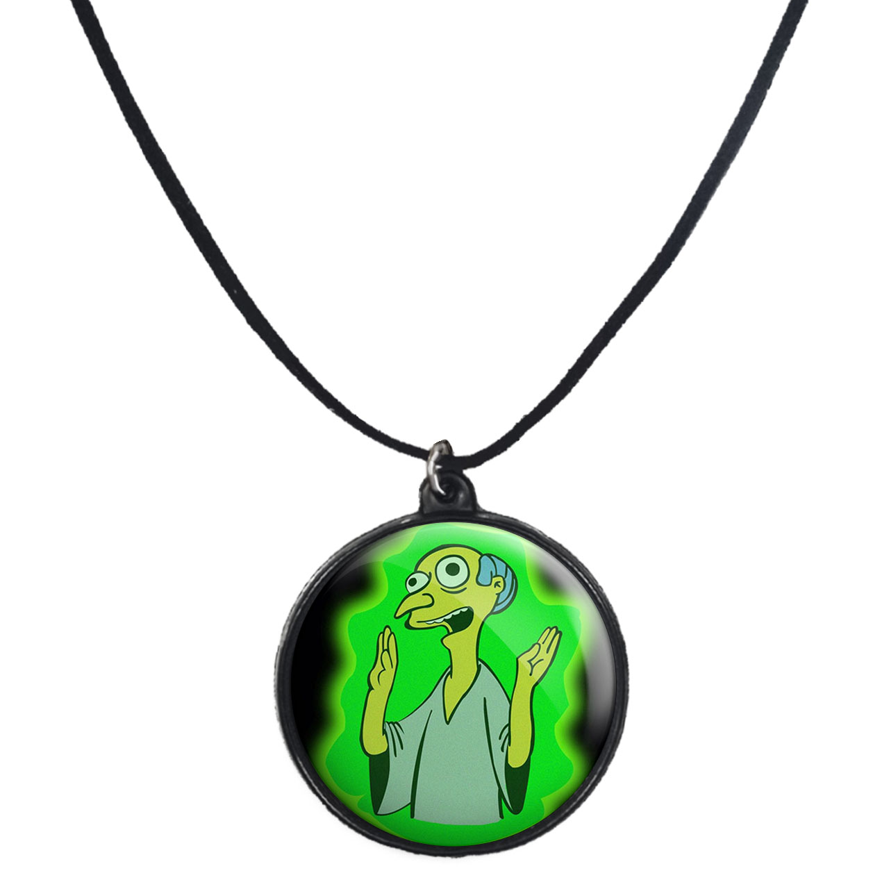 گردنبند پرمانه طرح سیمپسون ها کد pmb.21273 مدل دو طرفه