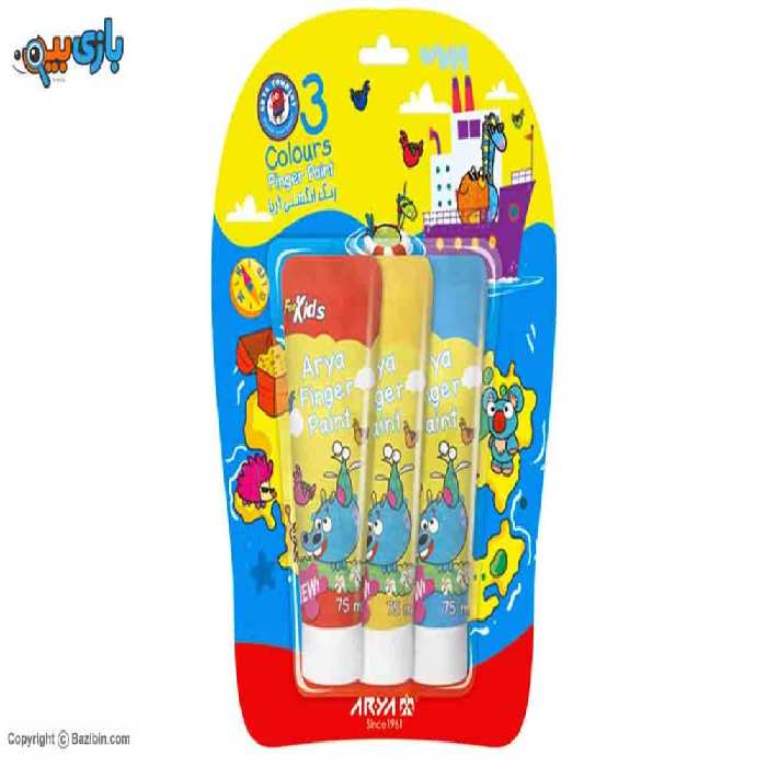 3 colors tube Finger paint by Aria