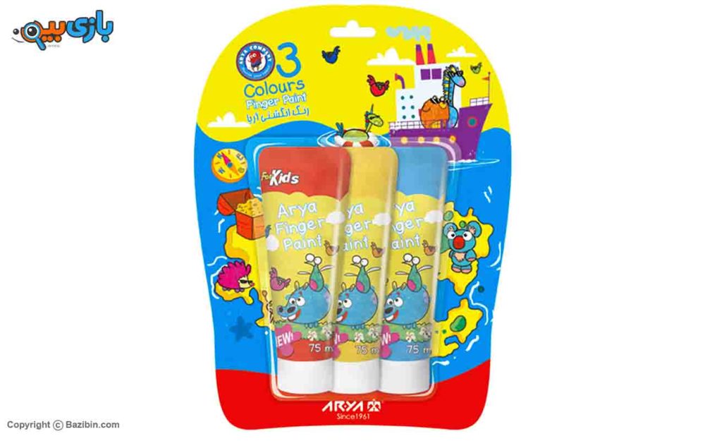 3 colors tube Finger paint by Aria