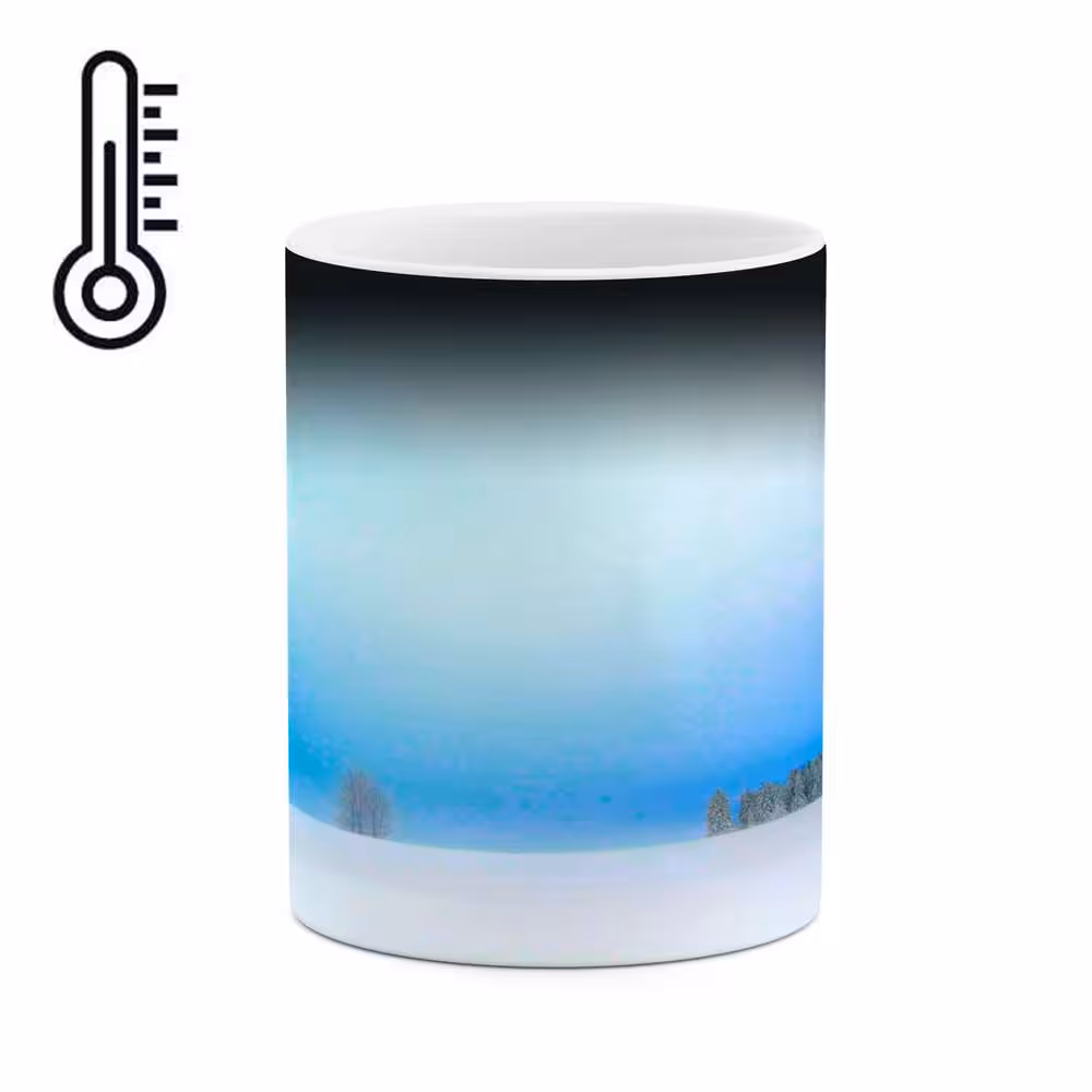 ماگ حرارتی کاکتی طرح منظره برفی مدل mgh15125