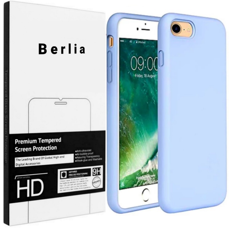 کاور برلیا مدل سیلیکونی مناسب برای گوشی موبایل اپل iphone 7 / 8 / se 2020