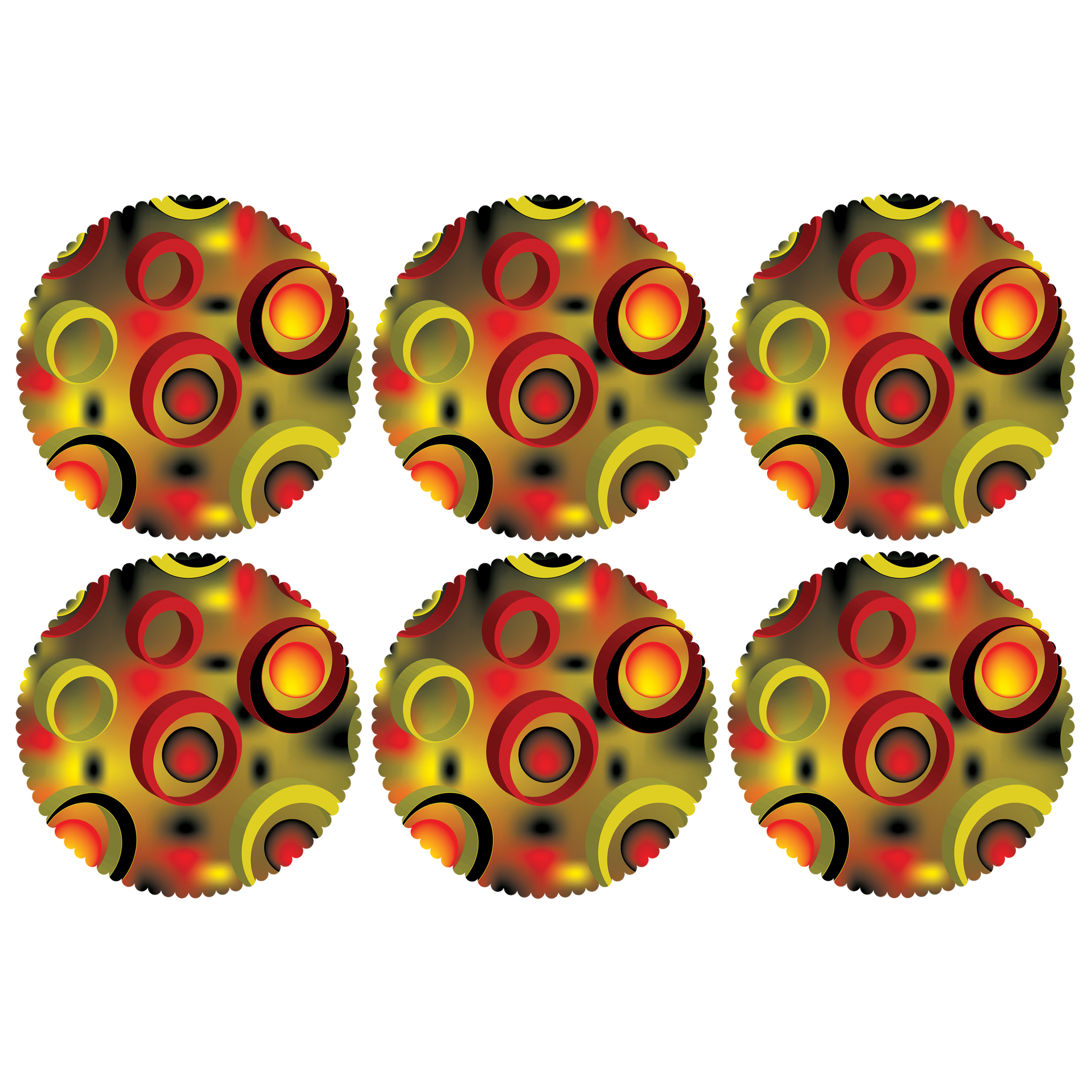 زیر لیوانی مدل C2-42503 بسته 6 عددی