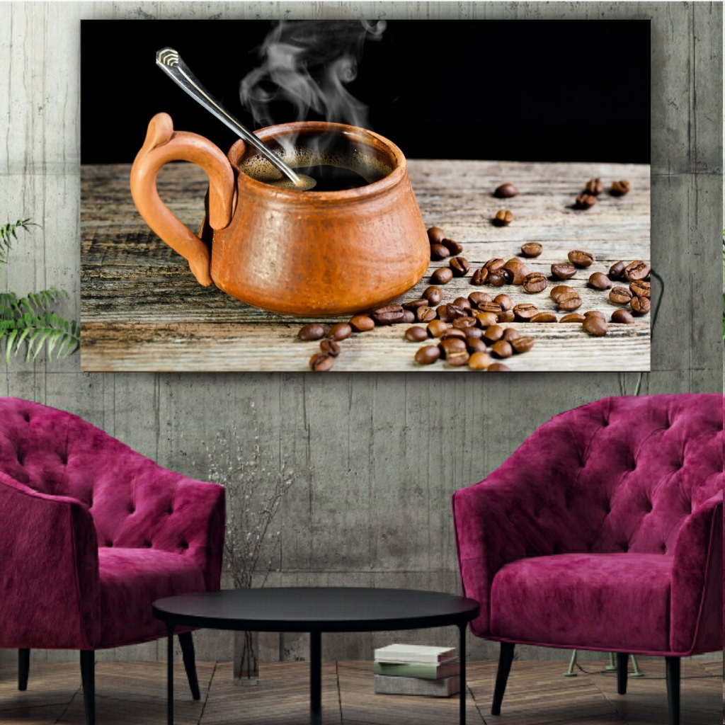  تابلو بوم طرح قهوه مدلSTB1421